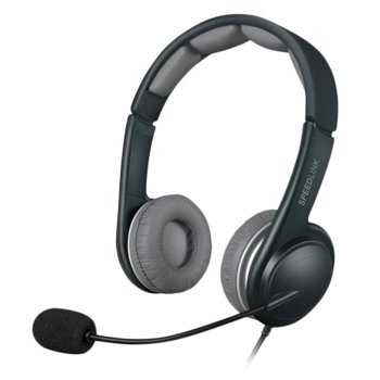 Слушалки Speedlink SONID STEREO, микрофон, бързи бутони, USB, черни | JAR Computers Speedlink SONID STEREO SL-870002-BKGY