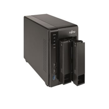 Мрежови диск (NAS) Fujitsu Celvin NAS QE707 (S26341-F108-L722), двуядрен Annapurna Labs Alpine AL-212 1.7GHz, 1GB DDR3D, 4TB (2x 2TB) HDD SATA, 2x RJ-45, HDMI, 3x USB 3.0 | JAR Computers Fujitsu Celvin NAS QE707