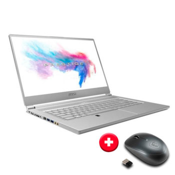 Лаптоп MSI P65 8RD (9S7-16Q312-086)(сребрист) с подарък мишка MSI Prestige M96, шестядрен Intel Core i7-8750H 2.2/4.1 GHz, 15.6" (39.62 cm) Full HD IPS Anti-Glare Display & GF GTX 1050Ti 4GB, 8GB DDR4, 256GB SSD, 3.1 Type-C, Free DOS | JAR Computers MSI PS42 8RB-273BG + Prestige M96