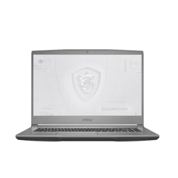 Лаптоп MSI Workstation WF65 10TH (WF6510THQUADP6204GFHD60)(сив), шестядрен Comet Lake Intel Core i7-10750H 2.6/5.0 GHz, 15.6" (39.62 cm) Full HD IPS Anti-Glare Display & Quadro P620 4GB, (HDMI), 16GB DDR4, 256GB SSD & 1TB HDD, Windows 10 Pro | JAR Computers MSI Workstation WF65 10TH WF6510THQUADP6204GFHD60