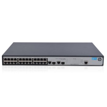 Суич HP 1910-24 (JG538A), 24Port 100Mbps, 2Port 1000Mbps | JAR Computers Switch HP 1910-24 (JG538A)