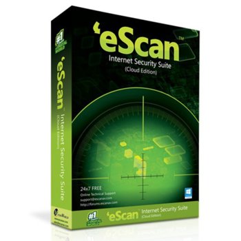 Софтуер eScan Internet Security Suite Cloud Edition, 5 потребители, 1 година | JAR Computers eScan Internet Security Suite with Cloud Security