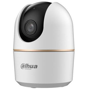 IP камера Dahua H3A Hero, куполна PT (Pan/Tilt) камера, 3MPix(2304x1296@30fps), 2.0mm обектив, H.265, IR осветеност (до 10 метра), вътрешна, Wi-Fi, microSD слот до 256GB, микрофон и говорител | JAR Computers Dahua H3A Hero 3MP