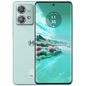 Смартфон Motorola Edge 40 Neo (Soothing Sea), поддържа 2 SIM карти, 6.55" (16.63cm) pOLED FHD+ 144Hz дисплей, осемядрен MediaTek Dimensity 7030 2.5GHz, 12GB RAM, 256GB Flash памет, 50 + 13 + 32 Mpix камери, Android, 170g | JAR Computers Motorola Edge 40 Neo 12+256GB Blue PAYH0038PL