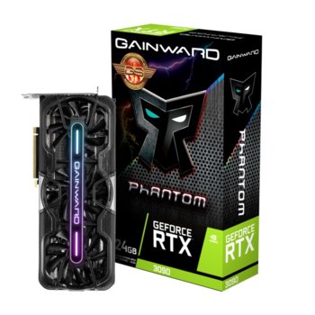 Видео карта Nvidia GeForce RTX 3090, 24GB, Gainward Phantom GS, GDDR6X, 384-bit, DisplayPort, HDMI | JAR Computers Gainward GeForce RTX 3090 Phantom GS