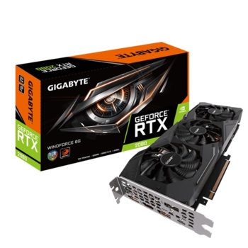 Видео карта Nvidia GeForce RTX 2080, 8GB, Gigabyte WINDFORCE, PCI-E 3.0, GDDR6, 256 bit, 3x DisplayPort, 1x HDMI, 1x USB-C | JAR Computers Gigabyte GeForce RTX 2080 WINDFORCE 8G