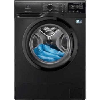 Пералня Electrolux EW6S406BX, клас F, 6 кг. капацитет на пране, 1000 оборота в минута, свободностояща, 60cm. ширина, 14 програми, отложен старт, система за изплакване без пяна, черна | JAR Computers Пералня Electrolux EW6S406BX