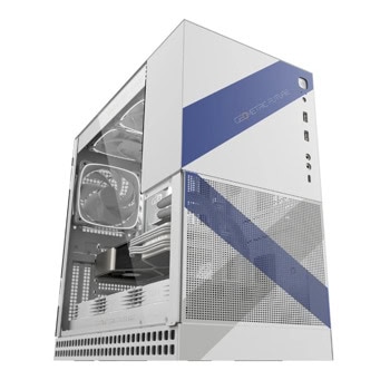 Кутия Geometric Future Model 4 Lancelot, EATX/ATX/mATX/Mini-ITX, 1x USB 3.2 Gen 2 Type-C, с прозорец, бяла, без захранване | JAR Computers Geometric Future Model 4 Lancelot White