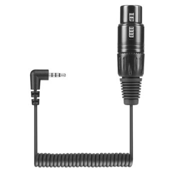 Преходник Sennheiser KA 600i, от XLR-3(ж) към 3.5mm Jack(м), черен, спирала | JAR Computers Sennheiser KA 600i XLR-3(ж) към 3.5mm Jack(м)
