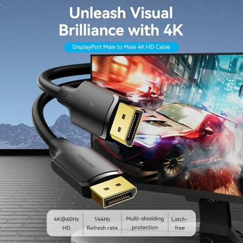 Кабел Vention HAKBF Display Port m | JAR Computers Кабел Vention HAKBF Display Port m