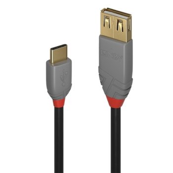 USB C 2.0 (м) към USB A 2.0 (ж) 0.15 м LNY-36897