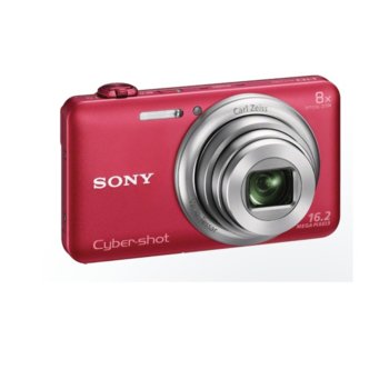 Sony Cyber Shot DSC-WX80, червен