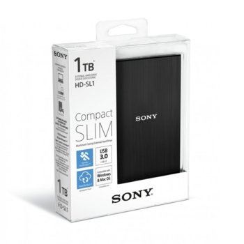 Sony HDD 1TB 2.5inch, USB 3.0, Slim, Black