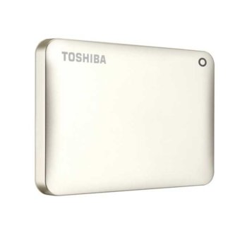 Твърд диск 500GB Toshiba Canvio Connect II (златист), външен, 2.5" (6.35 cm), USB3.0 | JAR Computers 500GB Canvio Connect II Gold