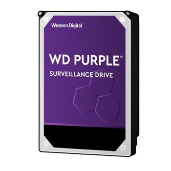 Твърд диск 10TB WD Purple Surveillance, SATA3 6Gb/s, 7200 rpm, 256MB, 3.5" (8.89 cm) | JAR Computers WD 10TB Purple SATA 7200 rpm 3.5In