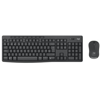 Комплект клавиатура и мишка Logitech MK370 Combo (920-012077), безжични, 1000dpi, защита срещу разливане, Bluetooth, USB ресивър, черни | JAR Computers Logitech MK370 Combo for Business 920-012077