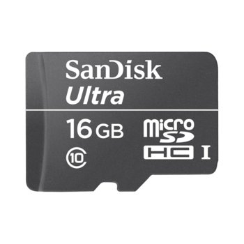 16GB SanDisk Ultra microSDHC + Adapter