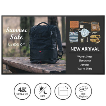 Дисплей AG Neovo QM-4302, 42.5" (108.5 cm) 4K Ultra HD IPS дисплей, HDMI, VGA, RS232, USB, LAN | JAR Computers AG Neovo QM-4302