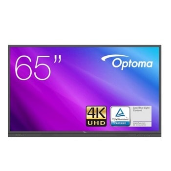 Интерактивен дисплей Optoma Creative Touch 3, 65" (165.1 cm) 4K/UHD LED сензорен дисплей, DisplayPort, HDMI, VGA, USB image