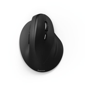 Мишка Hama EMW-500, безжична, ергономична, оптична(1800dpi), USB, черна | JAR Computers Hama EMW-500 182699
