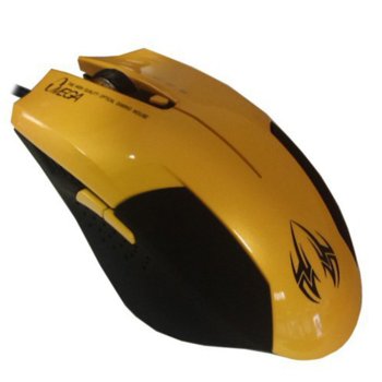 Мишка Omega 6D OPT GAMING, оптична, 2400 DPI, USB, жълта image