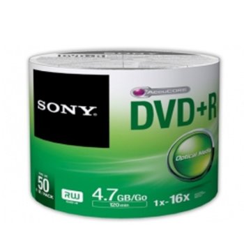 Sony 50 DVD+R bulk 16x