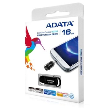 Памет 16GB USB Flash Drive, A-Data Dash UD320, USB 2.0, черна | JAR Computers 16GB A-Data Dash UD320 Black