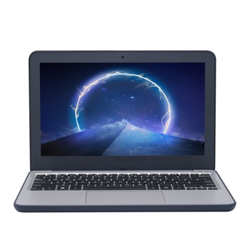 Лаптоп Asus VivoBook W202NA-GJ0090R (90NX0FU1-M02090)(син), двуядрен Apollo Lake Intel Celeron N3350 1.1/2.4 GHz, 11.6" (29.46 cm) HD Anti-Glare Display, (HDMI), 4GB, 128GB eMMC, 2x USB 3.2 Gen 1, Windows 10 Pro image