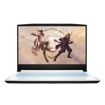 Лаптоп MSI Sword 15 A11UE (9S7-158113-657)(бял), осемядрен Tiger Lake Intel Core i7-11800H 2.3/4.6 GHz, 15.6" (39.62 cm) Full HD IPS 144Hz Anti-Glare Display & GF RTX 3060 6GB, (HDMI), 8GB DDR4, 512GB SSD, 1x Type-C USB3.2, No OS | JAR Computers MSI Sword 15 A11UE 9S7-158113-657