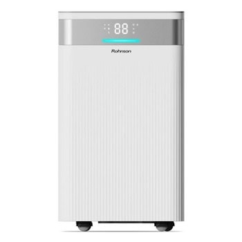 Обезвлажнител Rohnson R-91912, 170W, 120 m3/h, 2 l резервоар, подходящ за помещения с площ до 60m², 2 скорости, бял | JAR Computers Rohnson R-91912