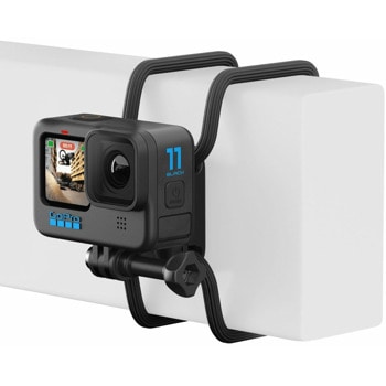 Стойка GoPro Gumby AGRTM-001, използва сменяеми гумени връзки, включва 2 чифта 16-инчови връзки за многократна употреба, съвместима с GoPro Hero5/6/7/8/MAX/9/10/11, черна image