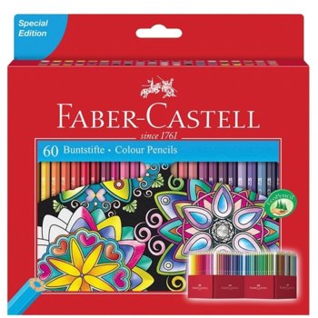Faber-Castell моливи Замък 60 цвята