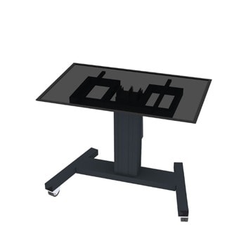 Стойка за телевизор NewStar PLASMA-M2550TBLACK, за под, за екрани от 42" до 100", VESA до 800x600 mm, макс. тегло до 150кг., регулируема, моторизирана, мобилна, черна | JAR Computers NewStar PLASMA-M2550TBLACK