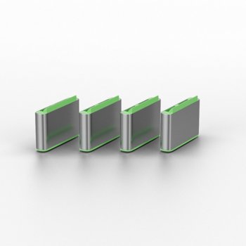 Блокери Lindy 40426, за блокиране на достъпа до USB Type-C/Thunderbolt 3, 1 ключ и 4 порт блокера | JAR Computers USB Type-C Blocker LNY-40426