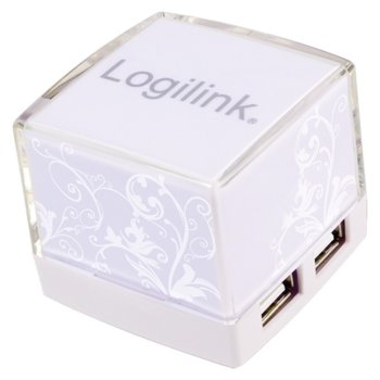 USB HUB 4xUSB2.0, Illuminated, LogiLink UA0117