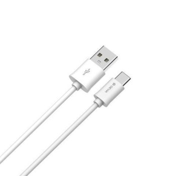 Кабел Devia 4760, от USB Type А(м) към USB Type C(м), 1m, бял | JAR Computers Кабел данни IT4760 Devia USB - USB C 1м бял