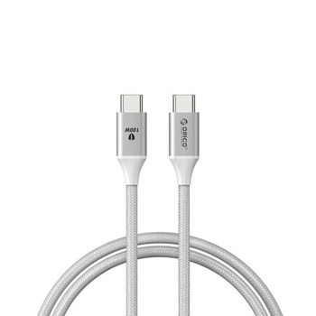 Кабел Orico CDX-100CC-WH, от USB C(м) към USB C(м), 1m, бял | JAR Computers Orico CDX-100CC-WH