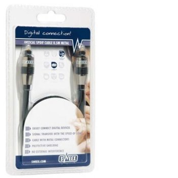 Кабел Optical SPDIF 0.5m Sweex VC110