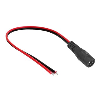 Захранващ кабел DeTech 18368, конектор 5.5 x 2.1 mm, 0.3 m, черен | JAR Computers кабел dc detech 0.3m