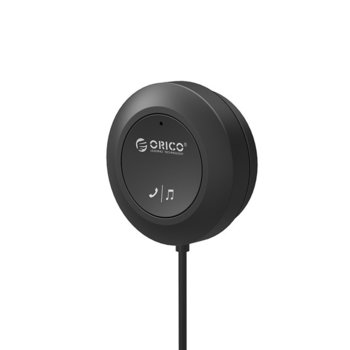 Bluetooth ресивър (приемник) Orico BCR02-BK, за кола, за смартфони, таблети и устройства притежаващи Bluetooth, USB, 3.5 мм жак, черен | JAR Computers Orico BCR02-BK