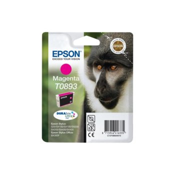 Касета ЗА EPSON STYLUS S20/SX100/105/200/205/400/405/BX300F - Magenta - P№ C13T08934010 - заб.: 3.5ml. | JAR Computers Касета ЗА EPSON STYLUS S20/SX100/105/200/205/400/…
