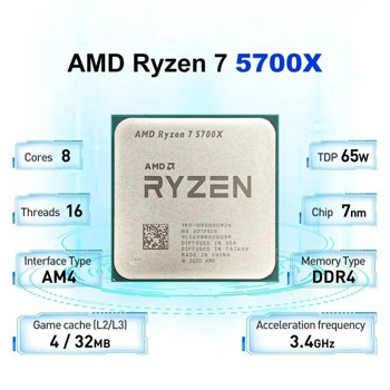 Процесор AMD Ryzen 7 5700X Tray