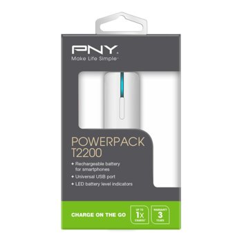 PNY PowerPack T2200 2200mah white