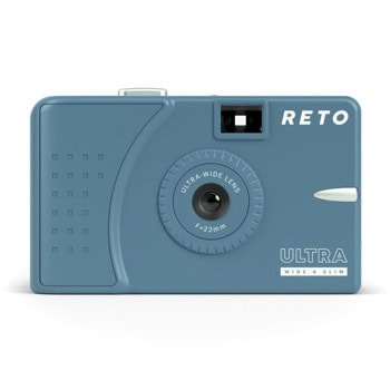 Фотоапарат RETO Ultra Wide Slim Film Camera Muddy Teal, 22mm леща, 35mm филм, син | JAR Computers RETO Ultra Wide Slim Film Camera Teal RUW007