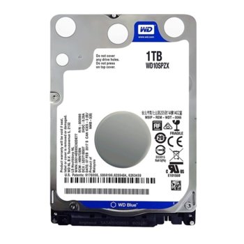 Твърд диск 1TB Western Digital Blue WD10SPZX, SATA 6Gb/s, 5400rpm, 128MB, 2,5" (6.35 cm) | JAR Computers 1TB WD Blue WD10SPZX SATA 3