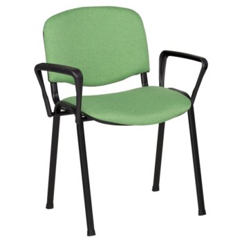 Посетителски стол Carmen 1150 LUX - зелено-черен