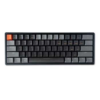 Клавиатура Keychron K12 Hot-Swappable 60%, черен, Gateron Blue Switch, White LED, USB/Bluetooth | JAR Computers Клавиатура Keychron K12 60% Blue Switch White LED