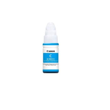 МАСТИЛО CANON PIXMA G1400/G2400/G3400 - Cyan 70ml - GI-490C - Заб.: 7000p | JAR Computers Canon GI-490 C