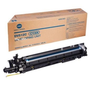 Девелопър кит за Konica Minolta BIZHUB C224/C284/C364/C454/C55/C554 - Cyan Developer Unit - DV-512C - P№ A2XN0KD - Заб.: 600 000k | JAR Computers Konica Minolta (A2XN0KD) Cyan