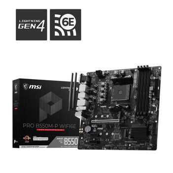 дънна платка msi pro b550m-p wifi6e | JAR Computers дънна платка msi pro b550m-p wifi6e